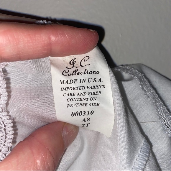 J C Collection Sleeveless White Slip 2T - Picture 4 of 4